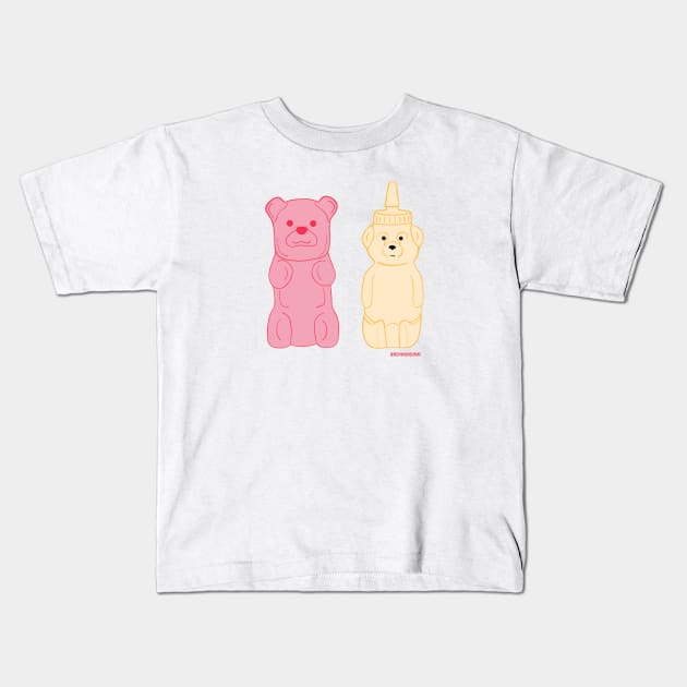 GUMMY BEAR HONEY BEAR Kids T-Shirt by indemandondemand